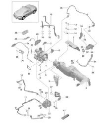 Abgasturbolader / mit: / Hitzeschutz / Ölleitung / Wasserleitung 718C (982C) Cayman 2017>>