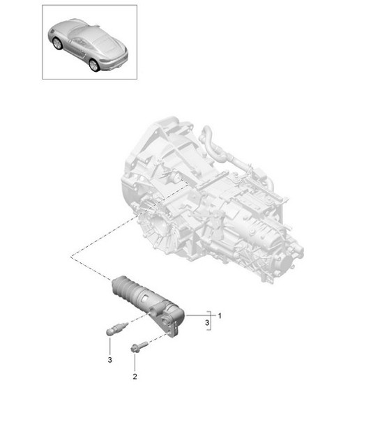 Diagram 301-005 Porsche Cayman 718C (982C) 2017>> Transmission