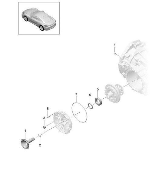 Diagram 302-005 Porsche 卡宴 Coupe Turbo GT V8 4.0L 640Hp 