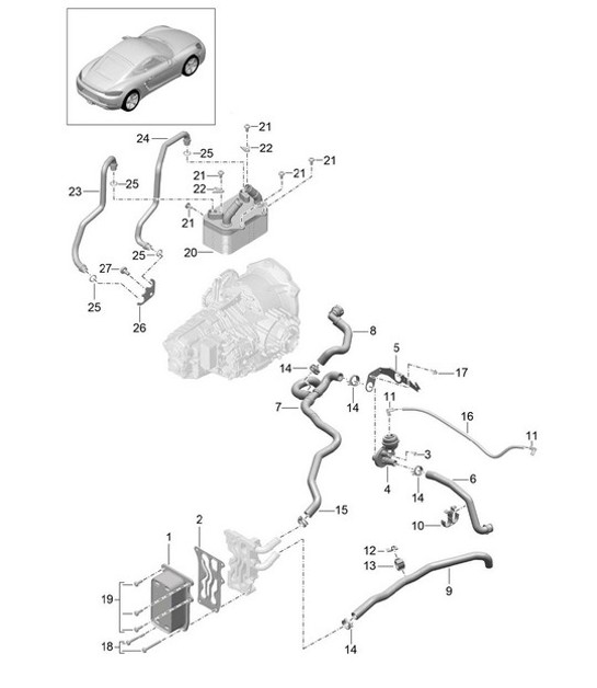Diagram 360-000 Porsche Cayenne 3.6L 2007>> Transmission