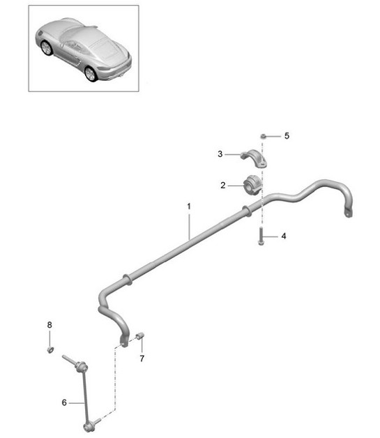 Diagram 402-030 Porsche 991 (911) MK1 2012-2016 Front Axle, Steering