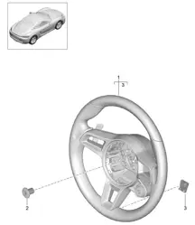 Steering wheels - PDK - (PR:250) 718C (982C) Cayman 2017>>
