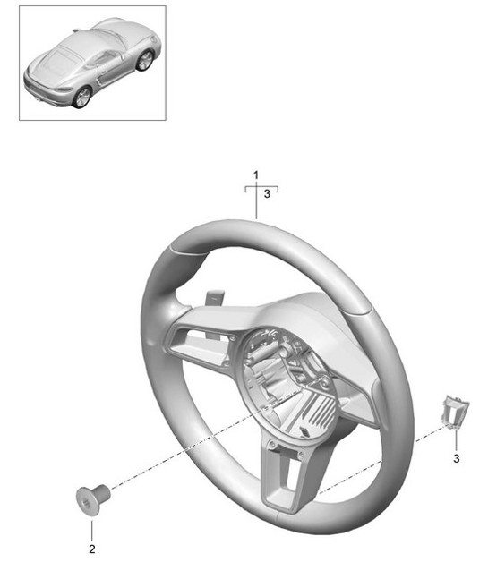 Diagram 403-055 Porsche Cayenne 92A (958) 2010-2017 Front Axle, Steering 