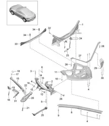 Train arrière / Partie latérale / Porte-bagages / Guide 718C (982C) Cayman 2017>>