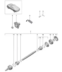 Palier / Buje de rueda 718C (982C) Cayman 2017>>
