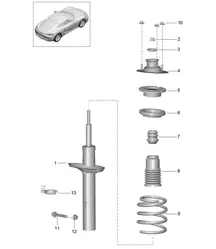 Amortisseurs / Ressort 718C (982C) Cayman 2017>>