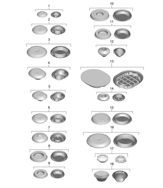 Diagram 801-002 Porsche Cayman 987C/981C (2005-2016) Body