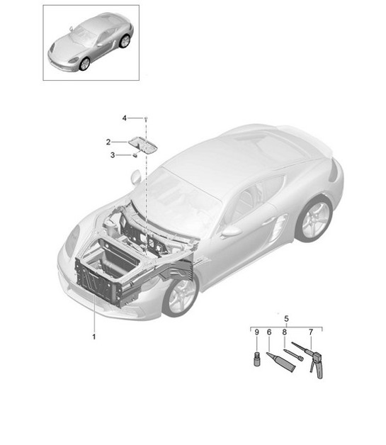 Diagram 801-005 Porsche 996 GT3 RS 2003-04 Body