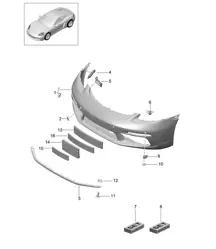 Front bumper 718C (982C) Cayman 2017>>