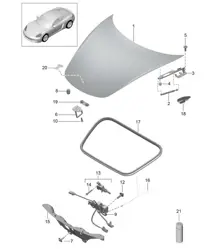 Frontabdeckung 718C (982C) Cayman 2017>>