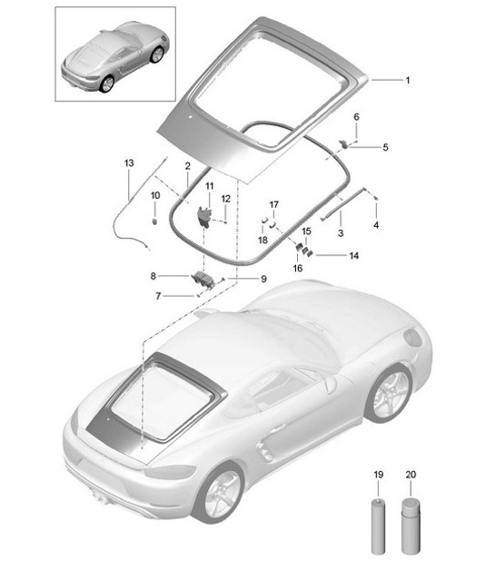 Diagram 803-005 Porsche 911 & 912 (1965-1989) Body