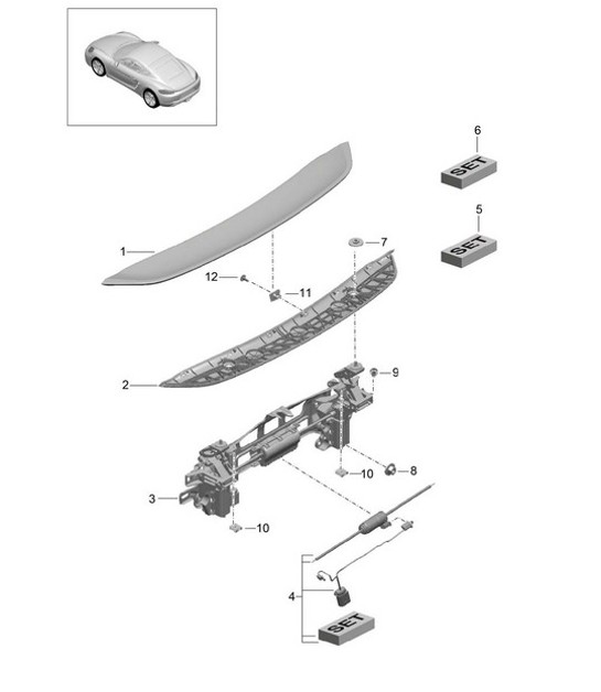 Diagram 803-007 Porsche 918 Spyder 4.6L 