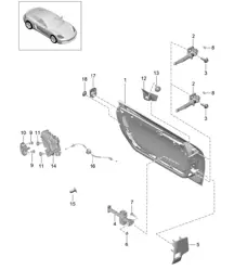Türrohbau / Einbauteile / Türschloss 718C (982C) Cayman 2017>>