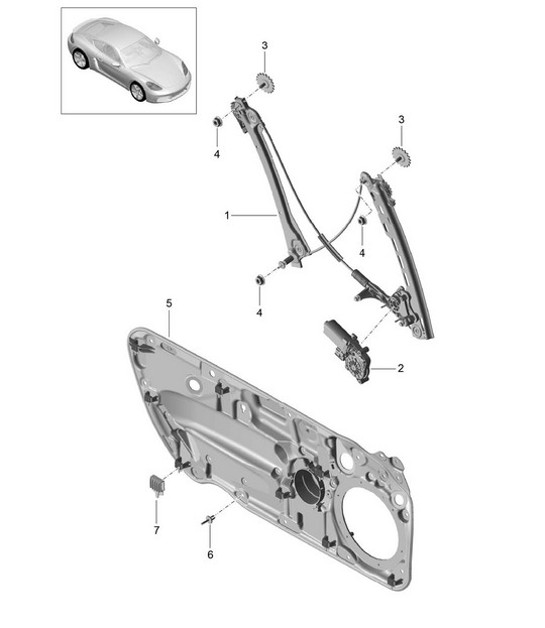 Diagram 804-030 Porsche Cayman 987C/981C (2005-2016) Carrozzeria