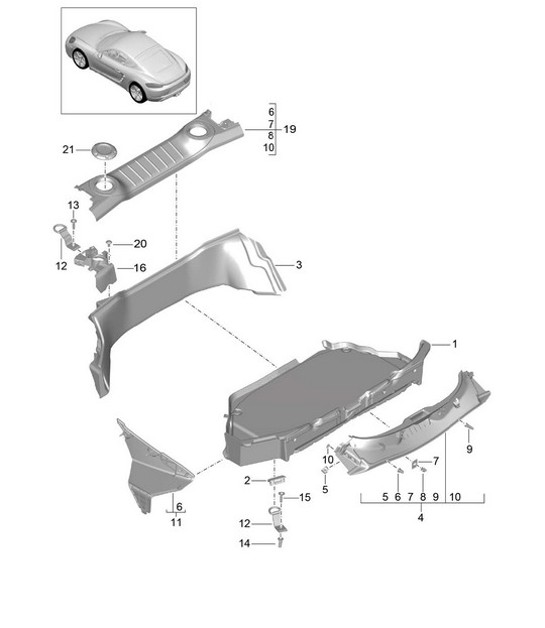 Diagram 807-005 Porsche 928 (1978-1995) 