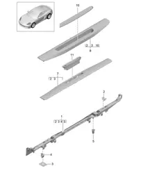 Moldura / umbral - INTERIOR - 718C (982C) Cayman 2017>>