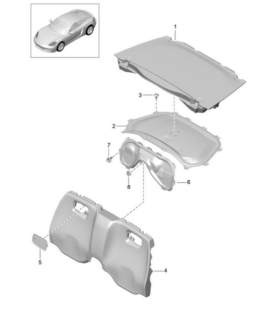 Diagram 807-025 Porsche Cayenne Turbo S 4.5L 2006>> Body