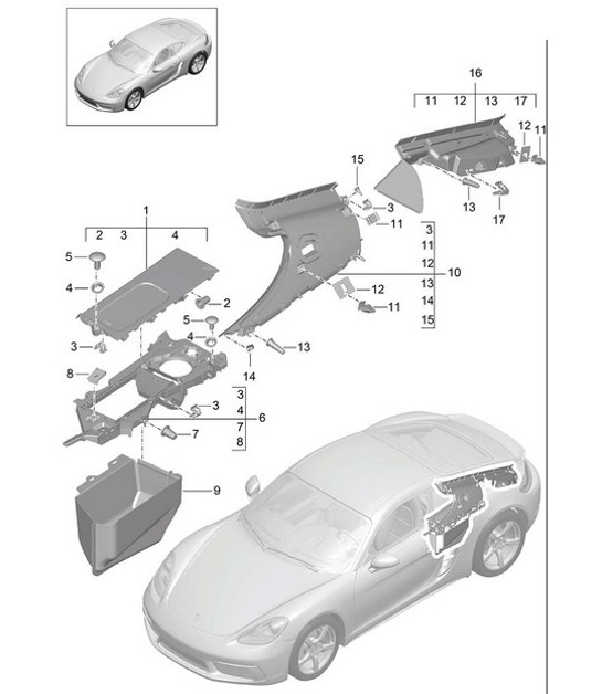 Diagram 807-030 Porsche 911 & 912 (1965-1989) Body