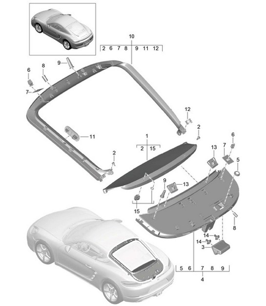 Diagram 807-035 Porsche 991 GT3 3.8L (475Bhp) Body