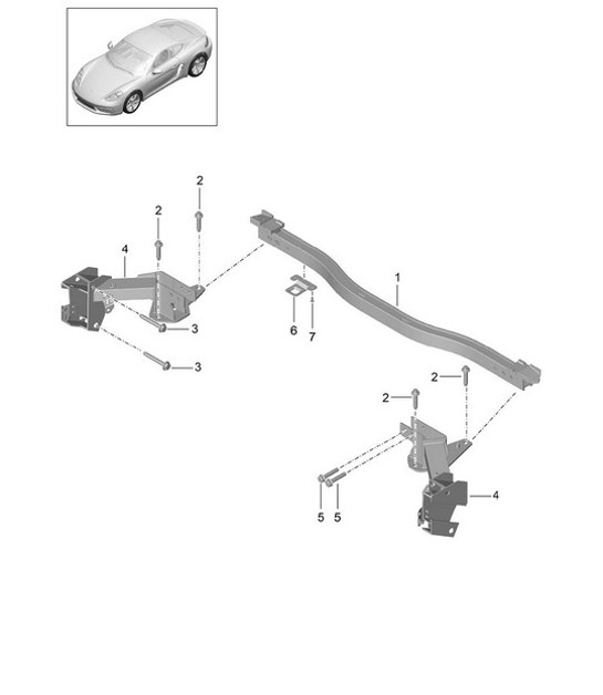 Diagram 812-005 Porsche Cayenne Turbo E-Hybrid Coupe with GT Package V8 4.0 739Hp 