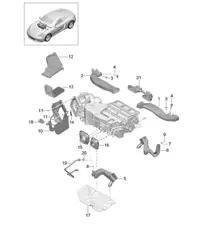 Luftführung / Luftverteiler 718C (982C) Cayman 2017>>