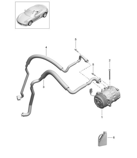 Diagram 813-040 Porsche Cayman 987C/981C (2005-2016) Body