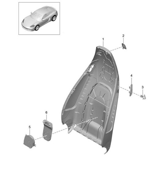 Diagram 817-004 Porsche 997 (911) MK1 2005-2008 Body