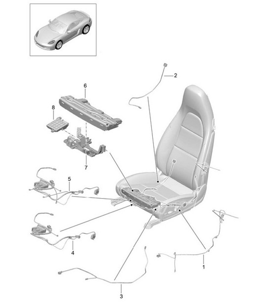 Diagram 817-010 Porsche Cayenne 9YA 2018-2023 