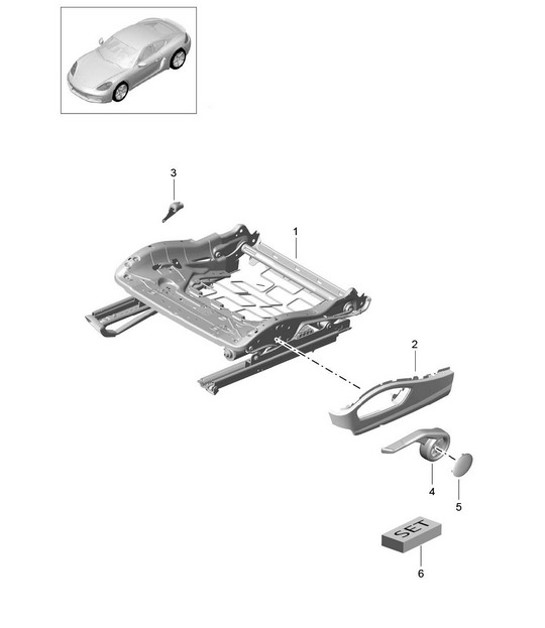 Diagram 817-023 Porsche Carrera GT (2003-2006) 