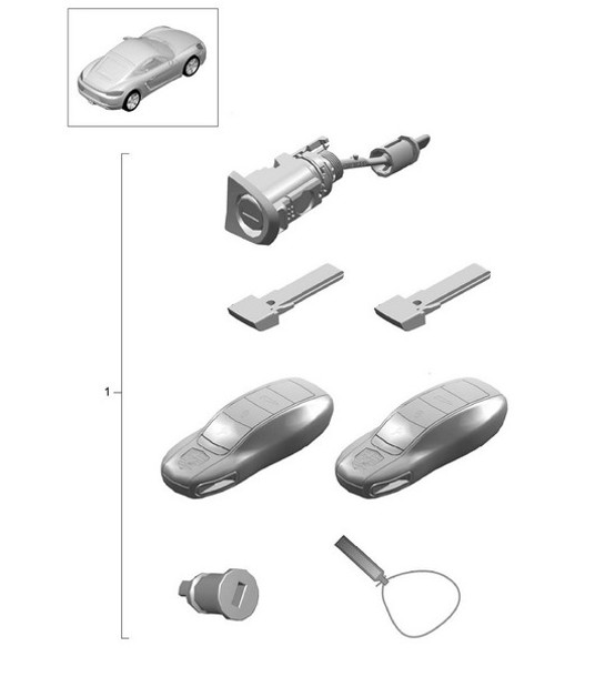 Diagram 898-000 Porsche 997 (911) MK2 2009-2012 Body