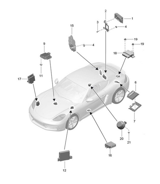 Diagram 901-003 Porsche Cayenne Turbo E-Hybrid Coupe with GT Package V8 4.0 739Hp 