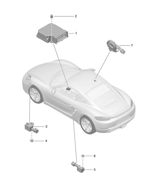 Diagram 901-005 Porsche 993 (911) C4S 1994-97 Electrical equipment