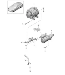 Cavo avviamento / Alternatore / Massa 718C (982C) Cayman 2017>>