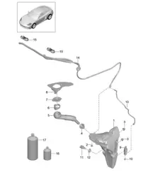 Sistema lavaparabrisas 718C (982C) Cayman 2017>>