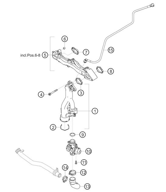 Diagram 1.1-13 Porsche Cayenne 9PA1 (957) 2007-2010 Engine