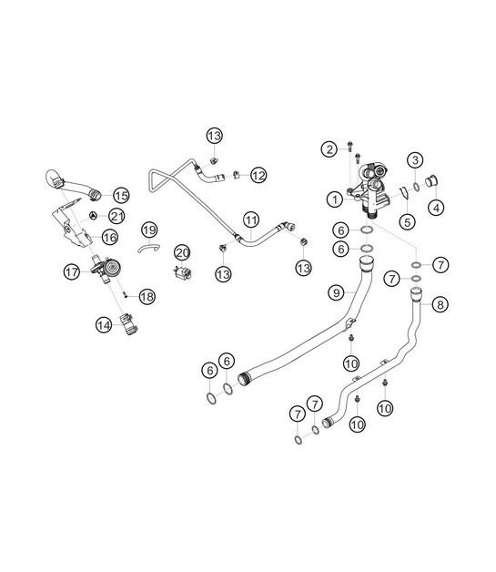 Diagram 1.1-14 Porsche Cayman 987C/981C (2005-2016) Engine