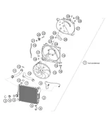 Enfriador de agua lateral 982 Cayman GT4 Clubsport 2019-2020