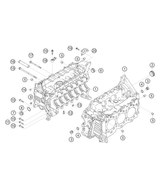 Diagram 1.1-02 Porsche 992 Carrera 2 3.0L 