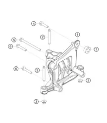 Soporte de motor 982 Cayman GT4 Clubsport 2019-2020