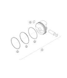 Piston 982 Cayman GT4 Clubsport 2019-2020