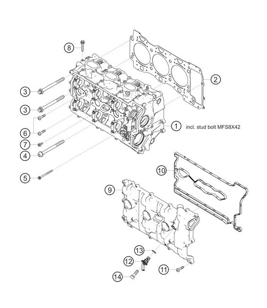 Diagram 1.1-05 Porsche Cayenne S/GTS 4.8L 2007>> Engine