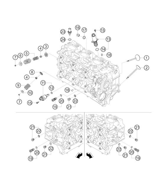 Diagram 1.1-06 Porsche Panamera 970 MK1 (2009-2013) Engine