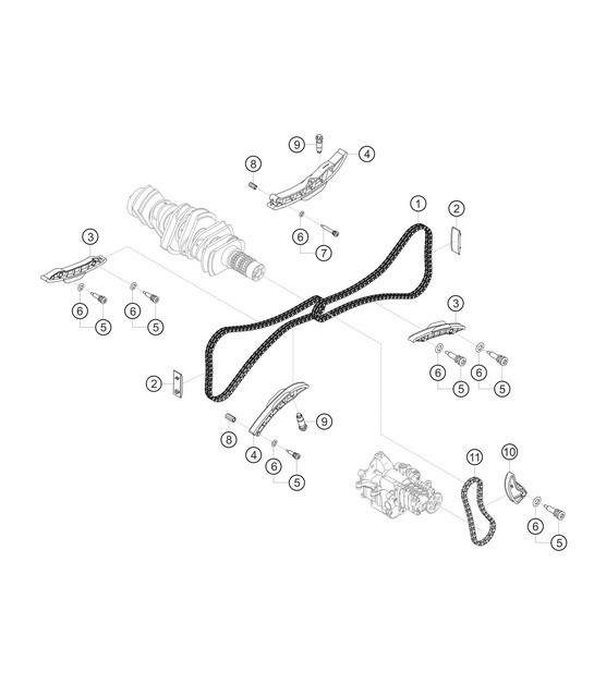 Diagram 1.1-08 Porsche Boxster 718 (982) 2017>> Engine