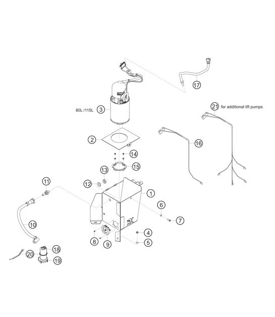 Diagram 2.2-03 Porsche 996 C4 3.6L 09/01-2005 Fuel System, Exhaust System
