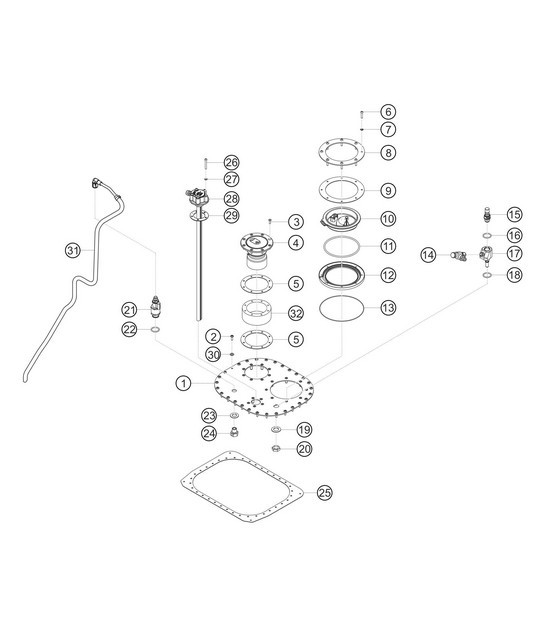 Diagram 2.2-04 Porsche Macan (95B) MK1 (2014-2018) Fuel System, Exhaust System