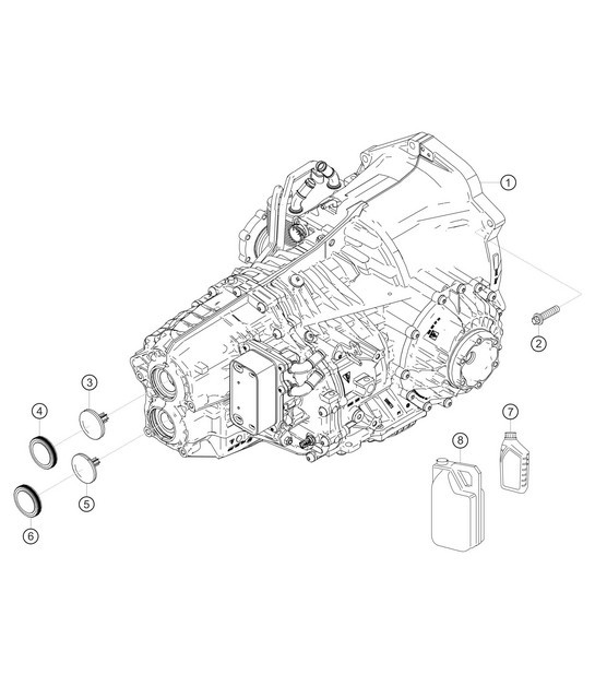 Diagram 3.3-01 Porsche 991 (911) MK1 2012-2016 Transmission