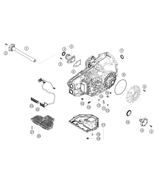 Diagram 3.3-02 Porsche Boxster 986/987/981 (1997-2016) Transmission