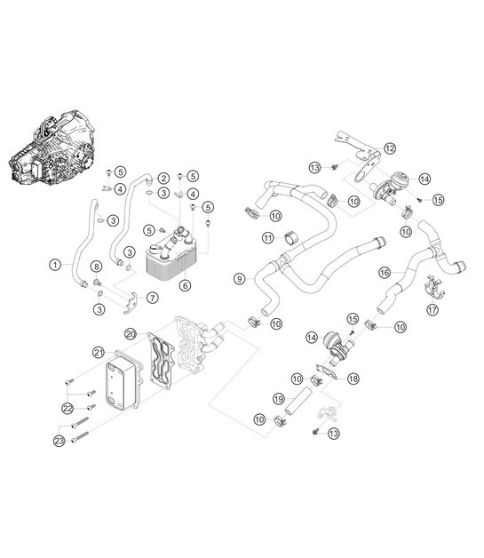 Diagram 3.3-04 Porsche Cayman 987C/981C (2005-2016) Transmission