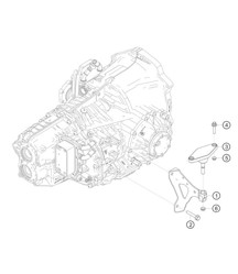 Supporto cambio 982 Cayman GT4 Clubsport 2019-2020 Supporto cambio 982 Cayman GT4 Clubsport 2019-2020