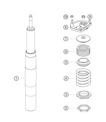 Sospensione anteriore trackday 982 Cayman GT4 Clubsport 2019-2020 Sospensione anteriore trackday 982 Cayman GT4 Clubsport 2019-2020